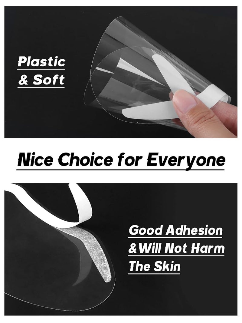 EBANKU 300 Pcs Shower Face Eye Shield Visor, Plastic Shower Shield Visor Eye Protector Makeup Protective Eyebrow Shower Visors for Adults Showering Haircut Hairspray - Image 5